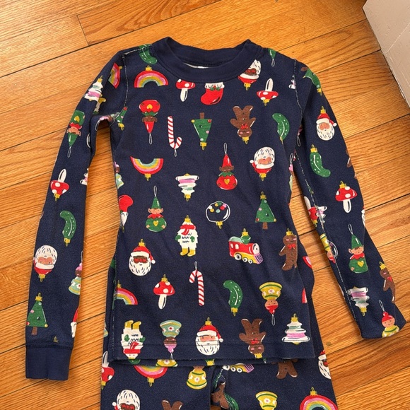 Christmas Hanna Andersson Size 10 child Holiday Pajamas/ good condition - Picture 2 of 5